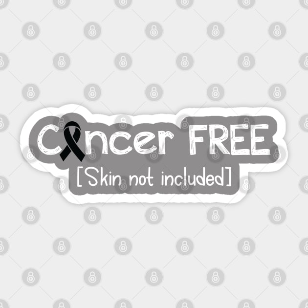 Cancer FREE- Skin Cancer Gifts Skin Cancer Awareness Sticker by AwarenessClub